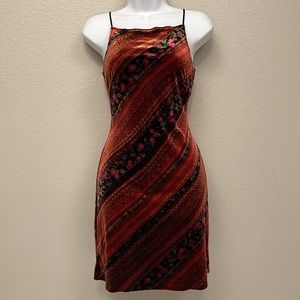 90s / y2k velour velvet dress